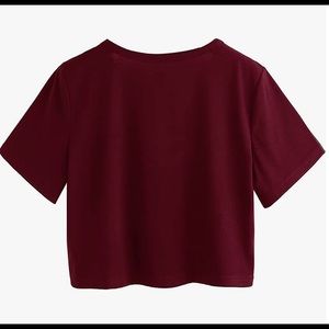 SweatyRocks Women's Short Sleeve Print Crop Top